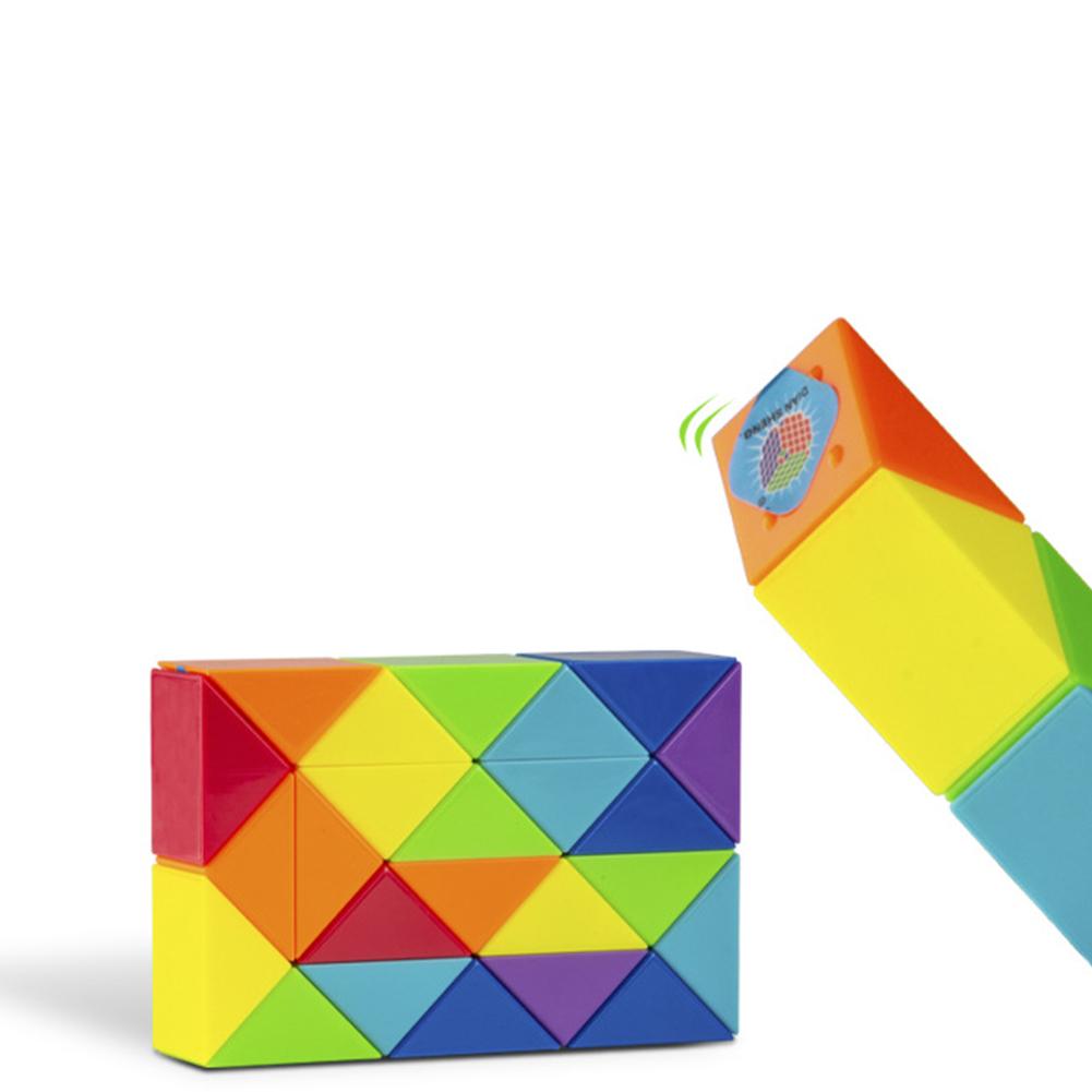 Dingsheng 24 36 48 60 72 Segmente Magic Rule Snake Mehrfarbiges 3D-Puzzlespiel Cube Twist Transformable Kid Puzzl