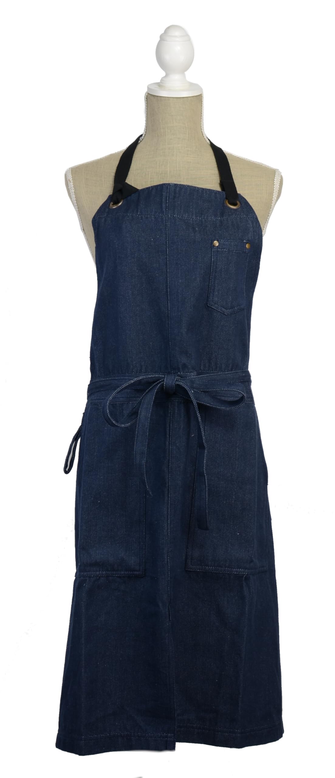 

Друзья Хилл Длинный фартук Деним Стойка Темно-синий