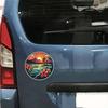 Hawaiianische Strand Autoaufkleber Wasserdichte Vinyl-Abziehbilder Auto Karosserie Fenster Stoßstange Dekor Motorrad Helm Aufkleber TM132