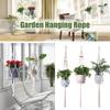 Decors Knotted Macrame Garden Plant Hanger Planter Basket Rope Flower Pot Holder Hanging Basket