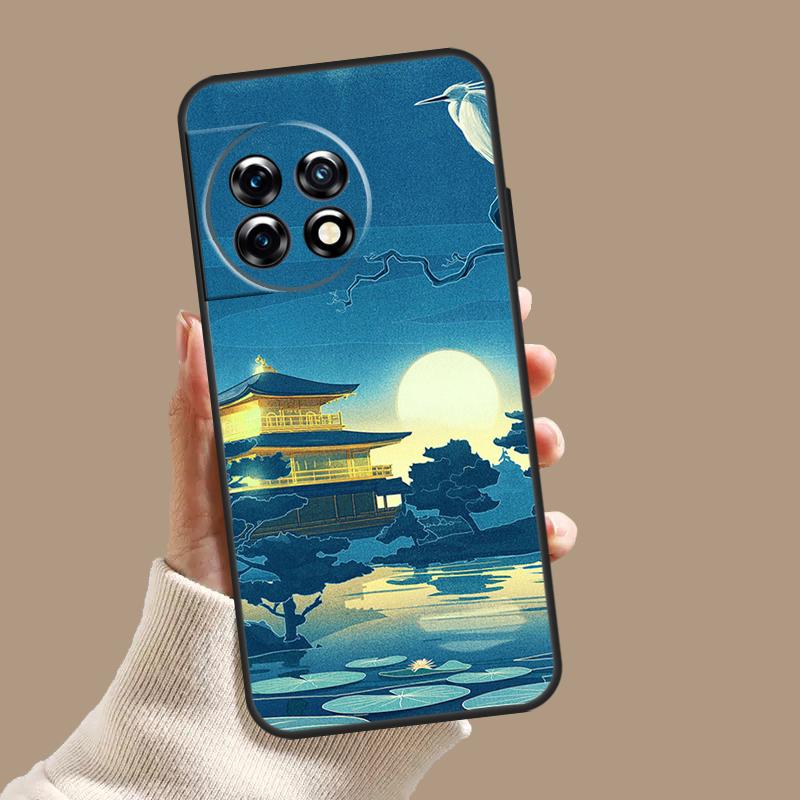Japanese Style Art Japan Case For OnePlus 11 12 9 10 Pro 10R 12R 8T 10T OnePlus Nord N30 N20 N10 CE 3 2 Lite Cover