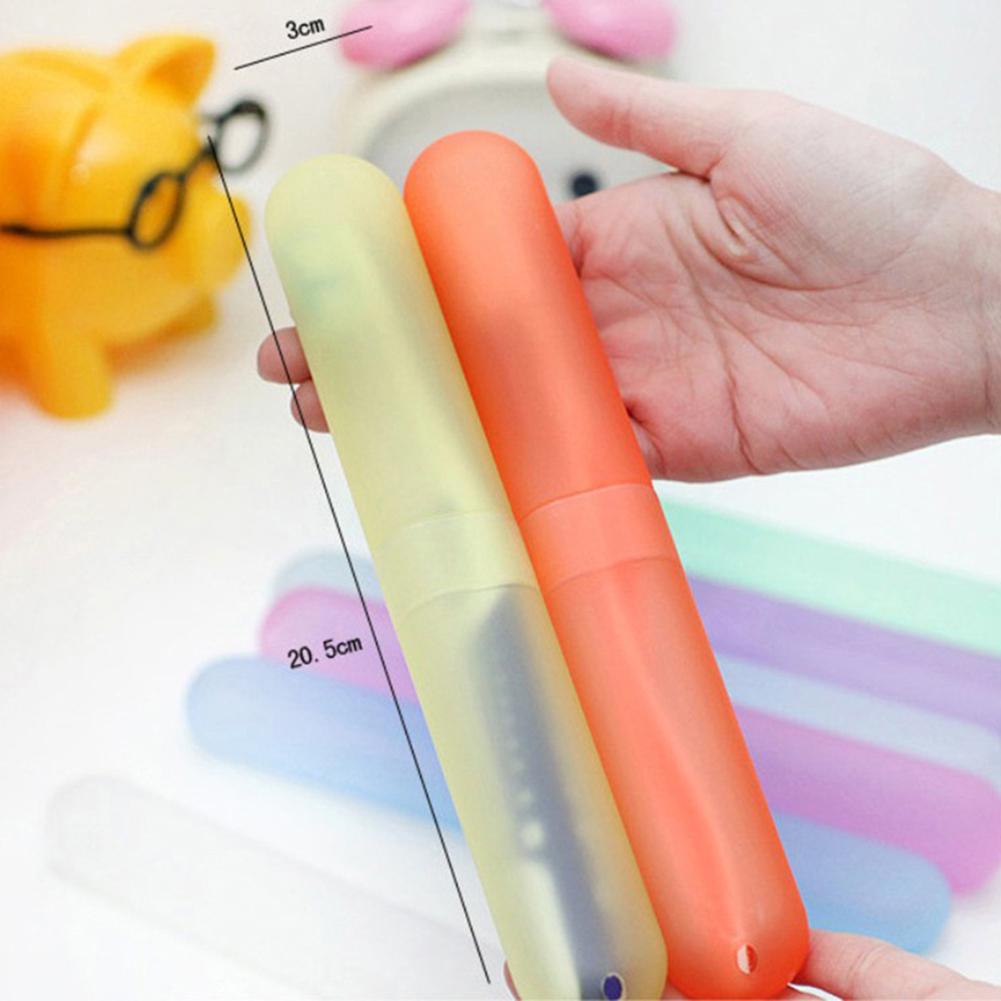 Mode Resor Vandring Camping Bärbar Tandborste Case Förvaringshållare Cover Box