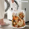 Collapsible Laundry Basket Large Round Waterproof Fabric Hamper Dirty Clothes Storage Bin Toy Organizer with Handles