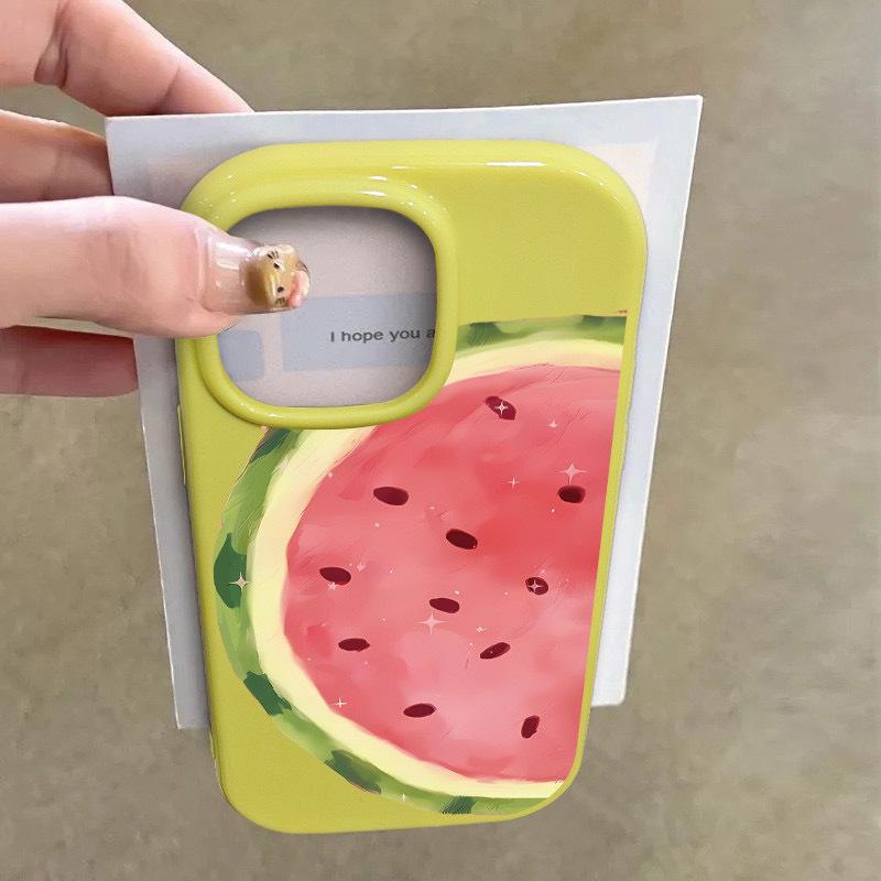 

Half a watermelon is suitable for iphone16 mobile phone case Apple cartoon creativity apple 6/7/8