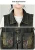 Spring Retro-Style Embroidered Vest & Patchwork Harem Jeans Set