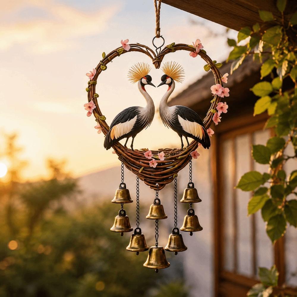 Goose Wind Chime with Bells Eagle Decorative Chain Garden Decoration Bird Hanging Pendant Home