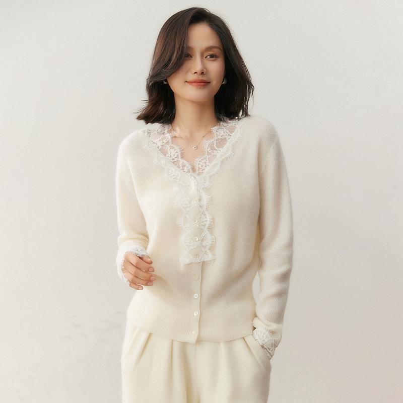 Qinghe 100% Czysty Kaszmir Sweter Damski - Ultra Miękki Luksusowy Zimowy Pulower