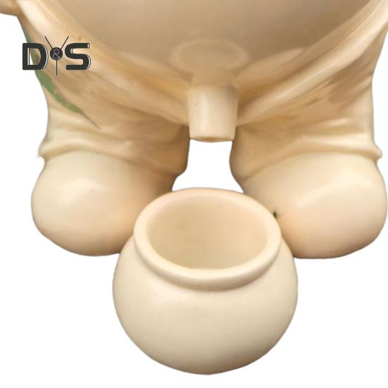 Smiling Face Planter Pot Resin Cartoon Head Flowerpot Indoor Outdoor Cactus Succulent Plants Container Home Balcony Garden Decoration