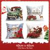 Christmas Theme Cushion Pillowcase Printed Polyester 40/45/50Cm Throw Pillowcover Decorative Sofa Cushion Pillowslip Home Decor