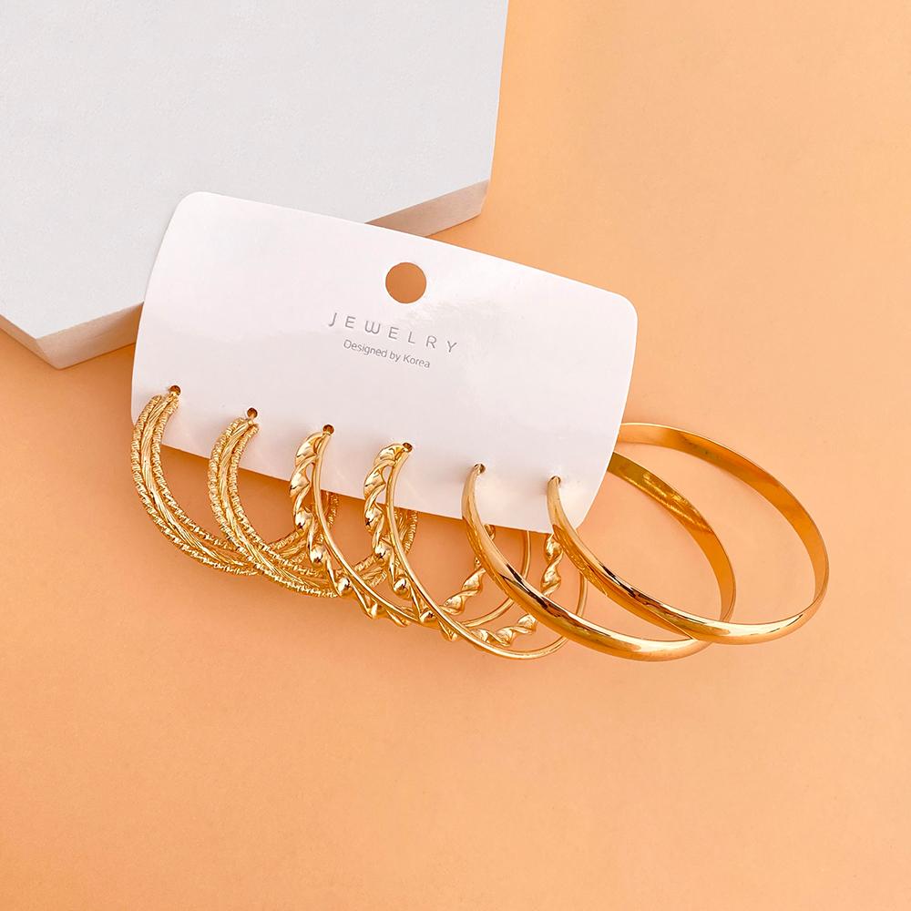 2023 Women's Temperament Earring Stud Set Simple Style Luxury Multicolor Matching Women's Jewelry