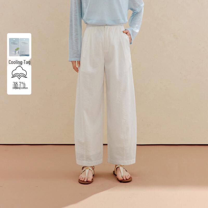 

INMAN Women s Relaxed Fit Elastic Waist Trousers L