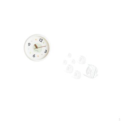 Modern Wall Clock Acrylic Mirror Hanging Fish Decals Quiet Large Numerals Decorative