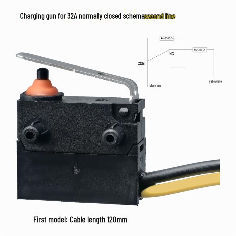 Waterproof IP67 Built-in Resistor Wiring Harness Micro Switch for New Energy Charging Gun
