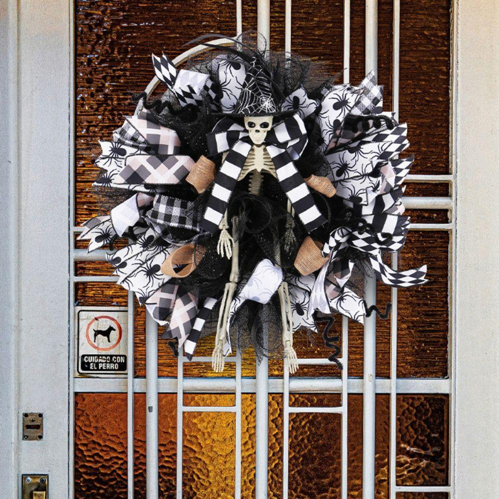 Simulation Skeleton Bride and Groom Garland  Halloween Party Decoration