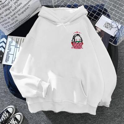 New Cute Nezuko Anime Print Hoodies Women Demon Slayer Manga Sweatshirts Tanjiro Kimetsu No Yaiba Hoodie Harajuku Streetwear