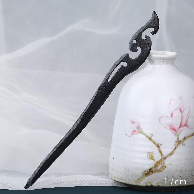 

1 шт. Винтажный аксессуар для волос в китайском стиле, деревянная сандаловая палочка для волос, диск, инструменты для волос, простой женский аксессуар для волос, игла для волос