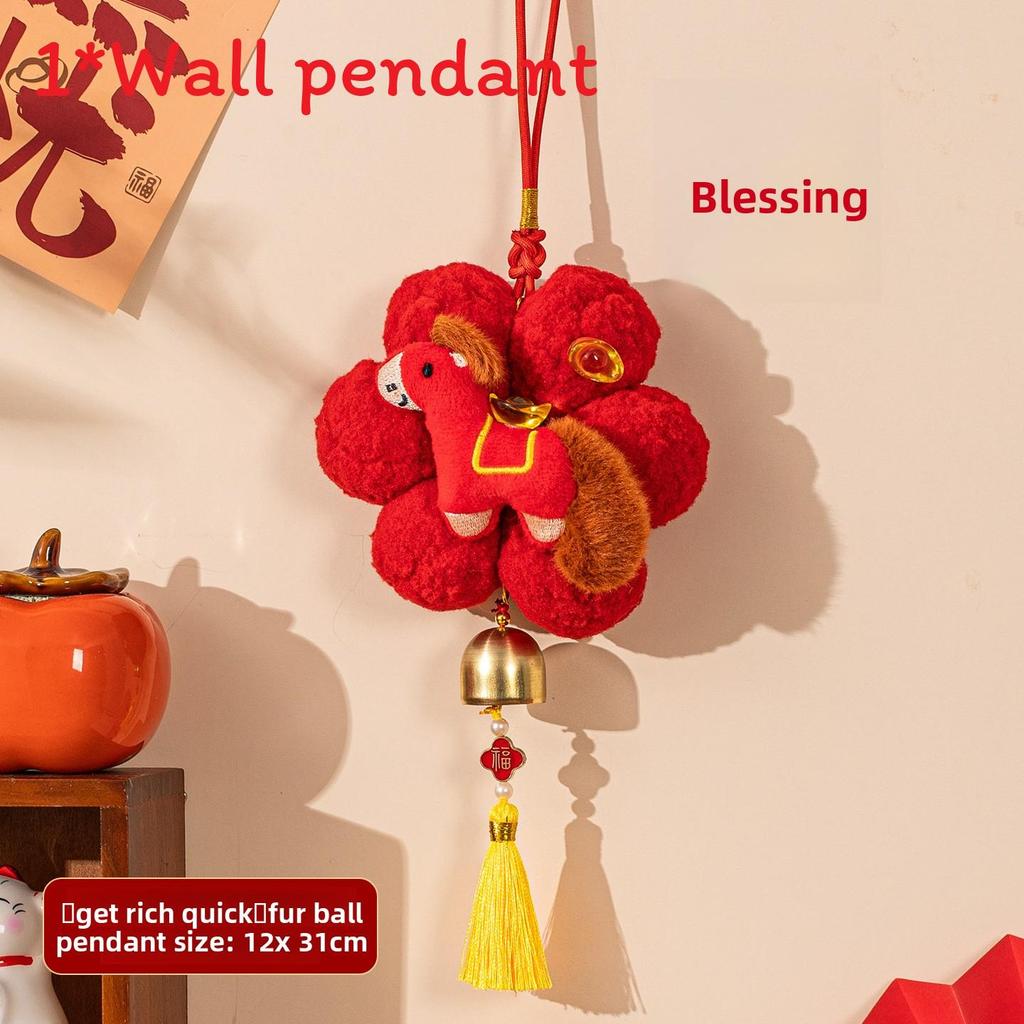 Year Of The Horse Plush Festive Decorations For Lunar New Year Home Decor Style A