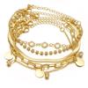 For Holidays Classic Round Artificial Crystal Multi-layer A Gift 5pcs/set Of Women's Suitable For Daily Wear Fashion Jewelry Stackable Bracelets