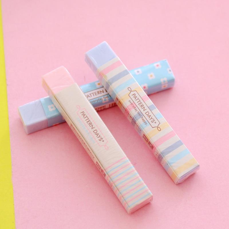 20Pcs Soft and Durable Long Strip Eraser Kawaii Stationery Eraser Novelty and Cute Eraser Writing and Painting Eraser School Office Supplies Stationer