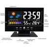 Voice Control Backlight Digital Weather Clock Date Week Temperature Humidity Weather Forecast 12/24H Electronic Clock2