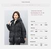 Women's Mid-Length Down Jacket 2024: Winter Loose Fit Plus Size Thickened White Duck Down Coat for Middle-Aged Moms