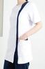 Nursery Women's Tunic, Medical White Coat, Stretch, Moisture-Wicking, Quick-Drying, Anti-Opaque, UV Protection, Jersey Material, Cross Pockets, Long L