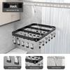 Aluminum Alloy Multi-Clip Drying Rack for Socks and Underwear