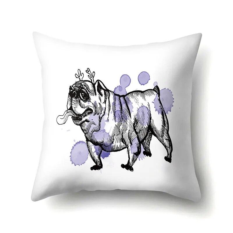 

Собака Трансграничная мода Свежие животные вязаный узор наволочка для дивана 40x40cm