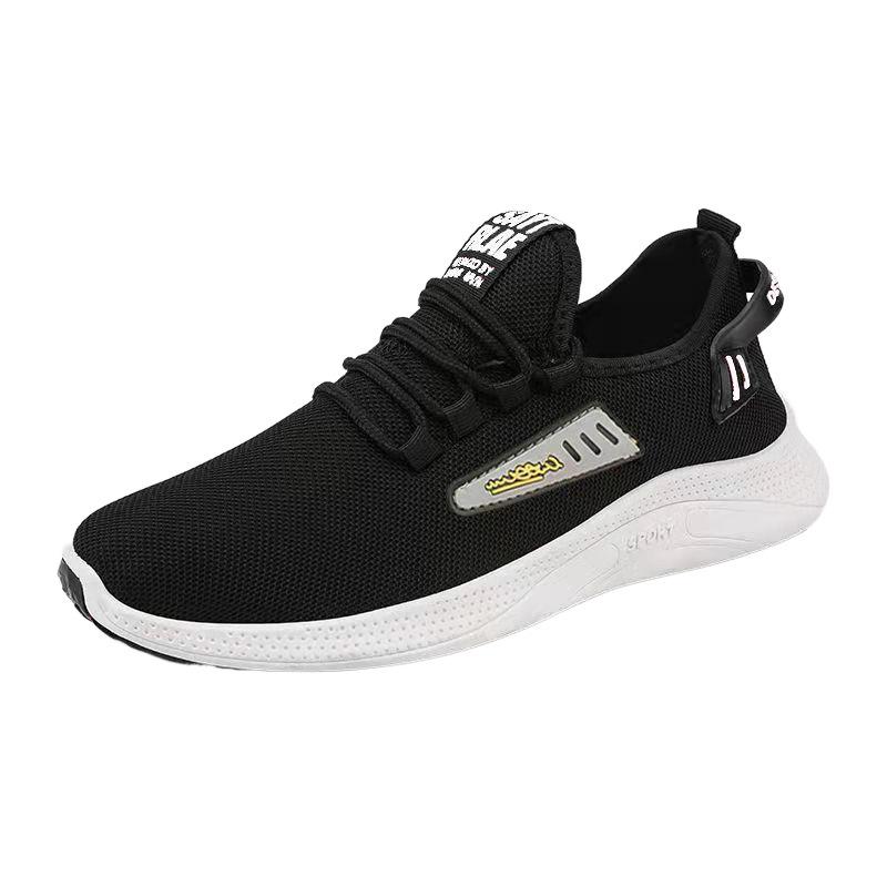 Trendy Shoes New Men's Shoes Autumn New Breathable Fly-woven Casual Sports Shoes Men's Running Shoes Trend