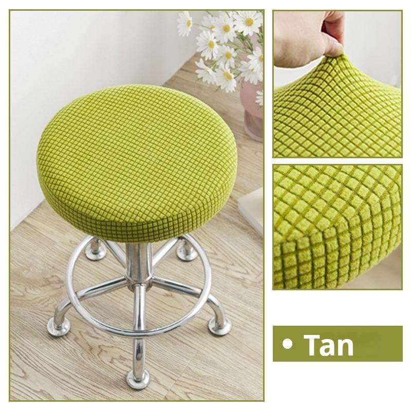 

Круглый чехол на стул-табурет, бытовой пылезащитный чехол, чехол на сиденье табурета с поворотным механизмом, защитный чехол, тканевый чехол на стул, чехол на обеденный стул 30-40cm дубильная кора