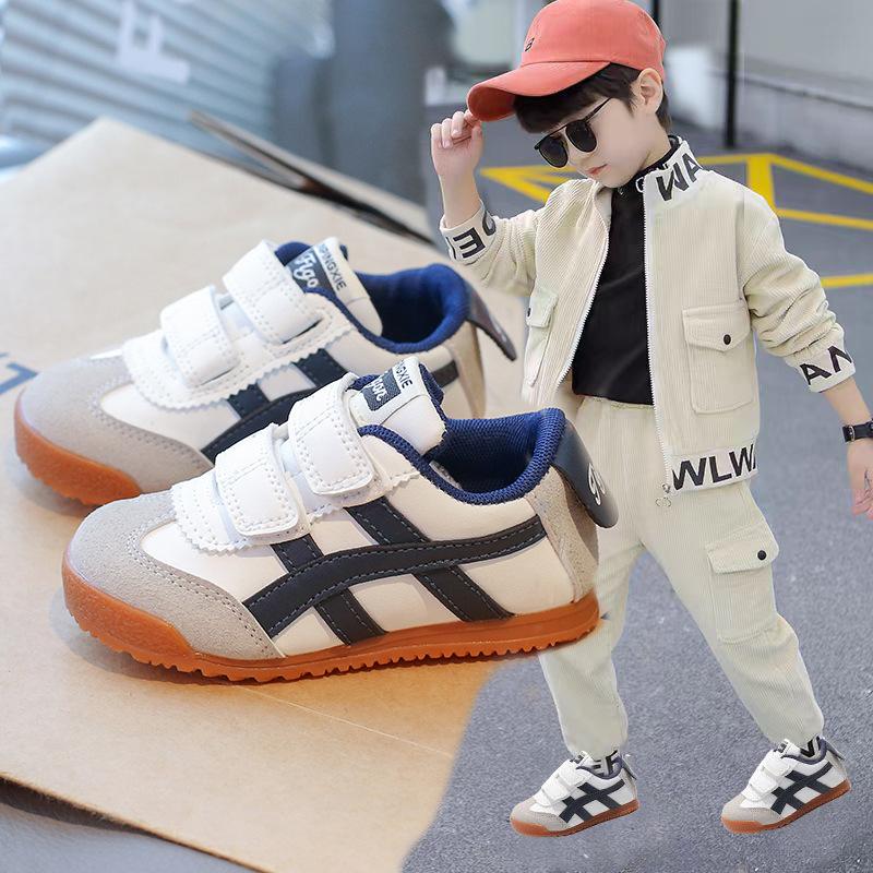 Children's shoes Boys' sports shoes Medium and small children's leather Forrest Gump shoes Non-slip 1-3-5-year-old baby casual soft-soled shoes