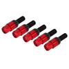 20pcs M14x1.5 Cone Seat Wheel Bolts Lug Nuts Taper Lug Bolt Universal Car Accessories for Auto Red