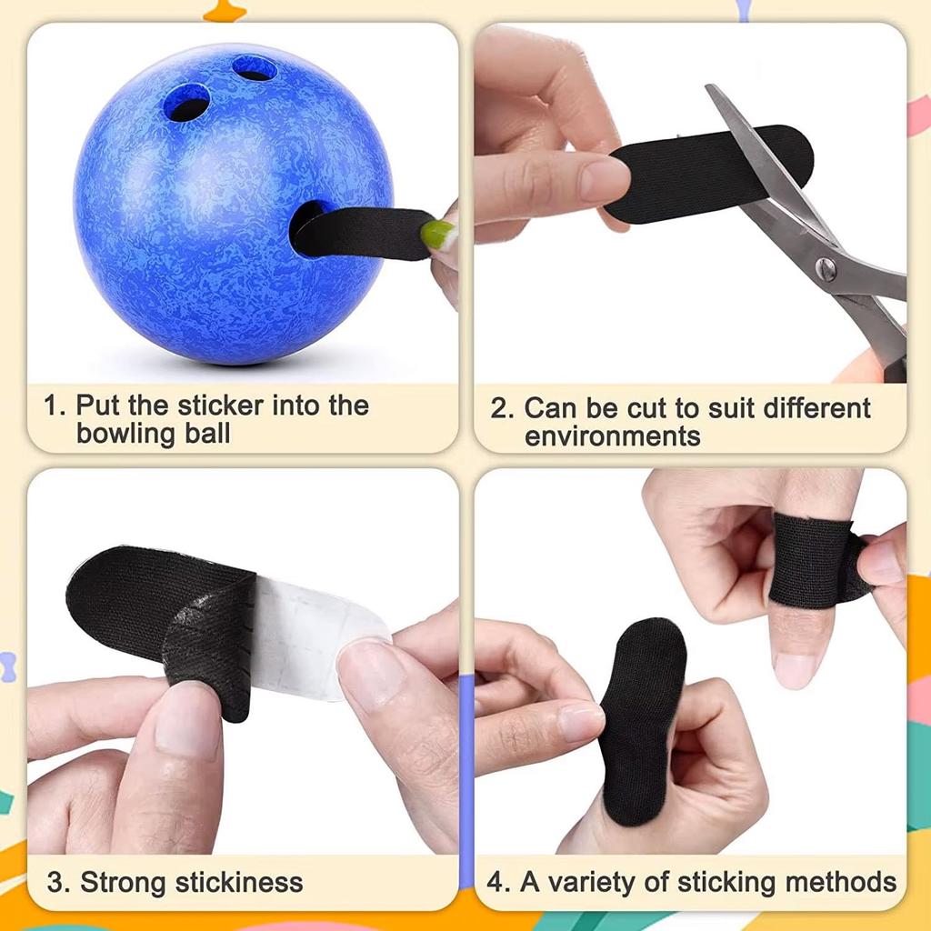 Audiophile Bowling Finger Sleeves, Wear-resistant Protective Bowling Tape for Fingers,