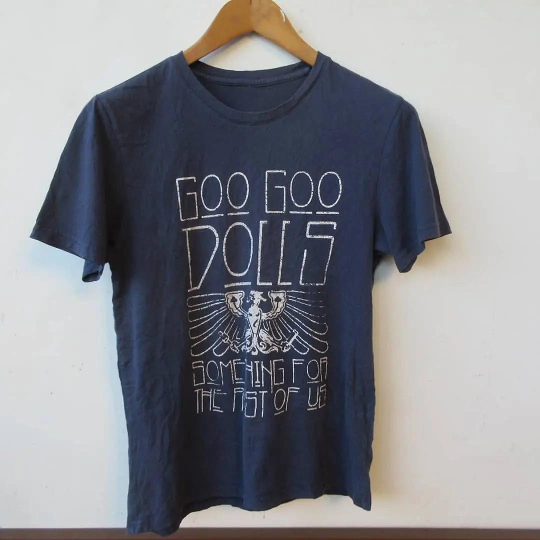 Vtg The Goo Goo Dolls Band Heavy Cotton Navy All Size T Shirt CM256 S