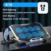 ICE COOREL K10 Laptop Cooler Cooling Pad 8 Fans RGB Laptop Cooling Pad Cooling Radiator Base Notebook Cooler For 12-18 Inch