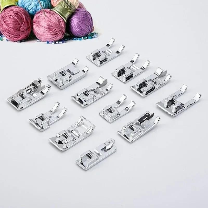 32Pcs/Set Presser Feet For Sewing Machines DIY Tools Sewing Accessories Presser Foot Cording Braiding Grooves Pintuck Foot Kit
