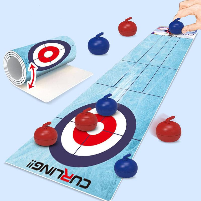 Multiplayer Basketball Football, Curling Competition Game Mat Parent Child Interaction Children Toy Multiplayer Puzzle Game Toys