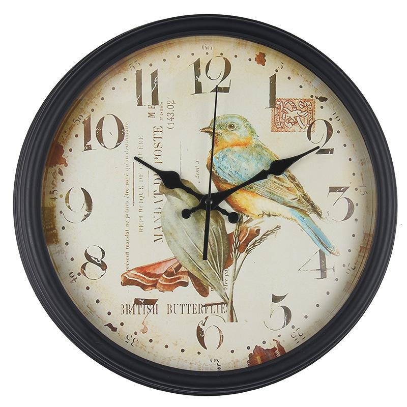 Ретро Настольные часы, Ностальгические Персонализированные Домашние Кварцевые часы, Прикроватные часы, Бесшумные Настольные часы, Настольные часы 38CM [cuckoo style] 1