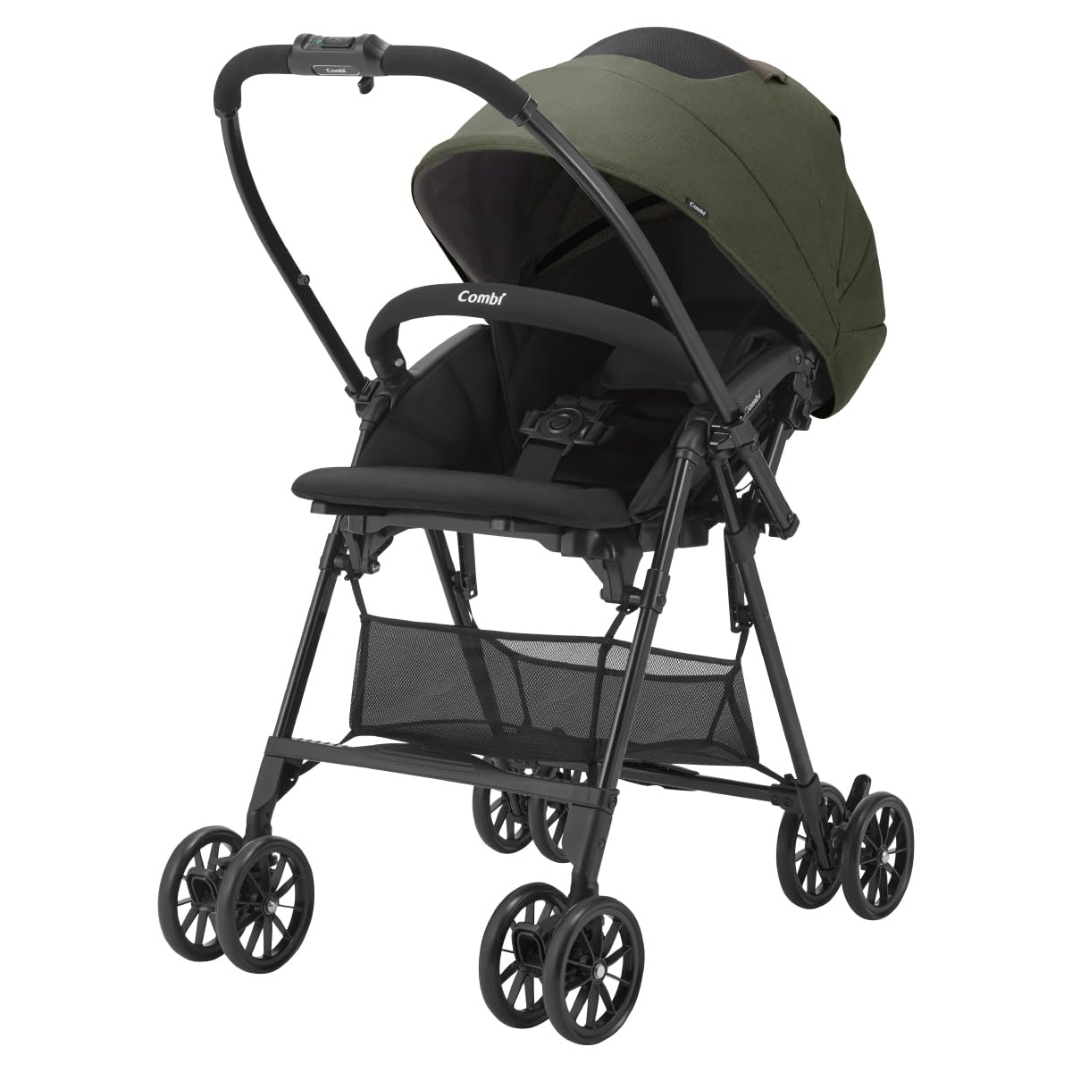 

Combi [Released June 2013] Sugocal L Long Egg Shock A-Type (Facing) Stroller, Green, SL, 2-wheel, Long-Use Model, Suitable for Babies from 1 Month to
