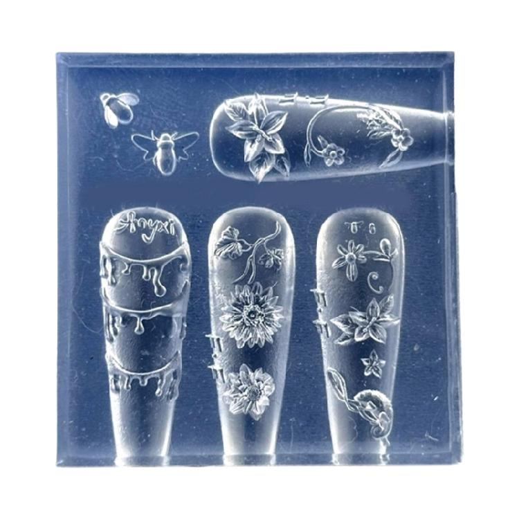 Artistics Embossed Silicone Mould For Nail Craft Projects Jewelry Making And Surfaces Embellishments