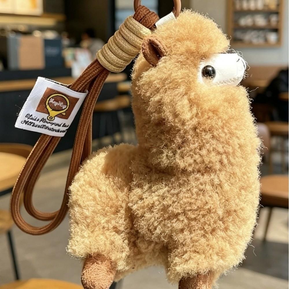 Lightweight Alpaca Plush Pendant Toys Velvet Stuffed Animal Bag Charm Gifts
