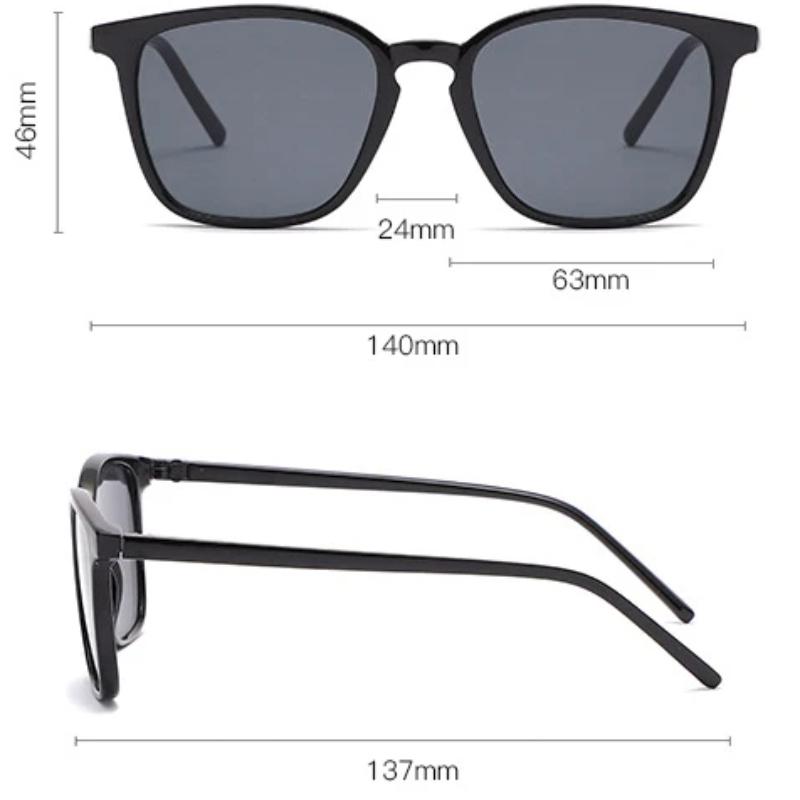 Vintage Square Polarized Sunglasses Men Women Luxury Brand Designer Retro Driving Sunglasses UV400  Y2K Retro Sun Glasses