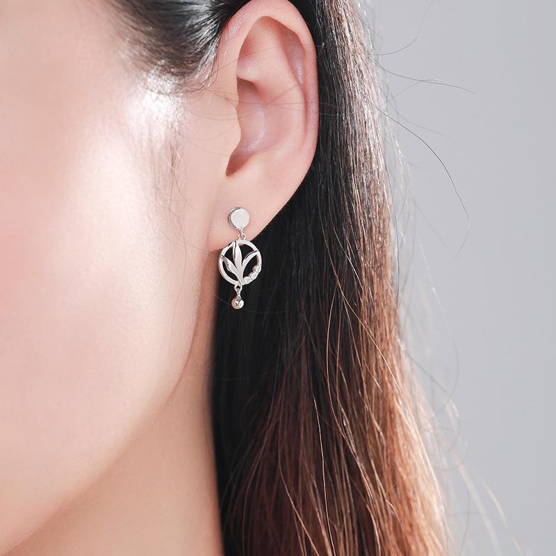 Tancise 925 Sterling Silver Zirkónové náušnice napichovacie náušnice pre ženy ako darčeky na svadobnú hostinu