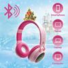 Lexibook - casque lumineux pliable bluetooth® et filaire princesses disney avec limitation du volume