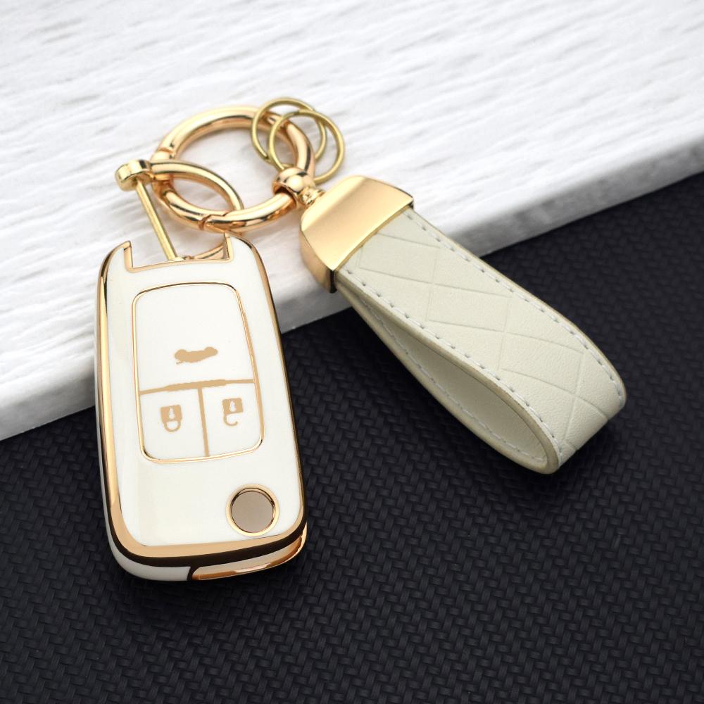 Car Key Case For  Chevrolet Cruze Aveo Trax Sail Malibu Captiva Opel Vauxhall Astra J Corsa Mokka Insignia Tpu Flip Key Cover