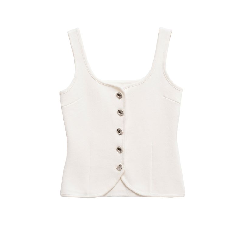 Kaslead New Arrival Women's Fashion Style Fashion Plain Stitch Corset Vest 5536038