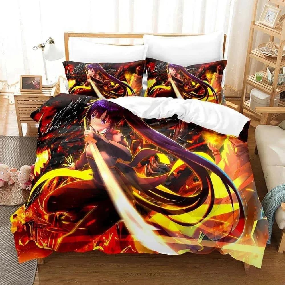 3D Cartoon Log Horizon Bedding Set Single Twin Full Queen King Size Bed Set Adult Kid Bedroom Duvet Cover Sets For Home Textiles