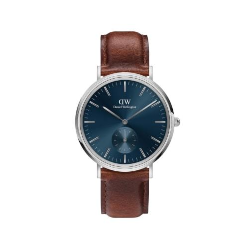Daniel Wellington DW Men's Classic Multi-Eye Watch, 40 St Mawes S Arctic, Elegant Luxury Watch, Popular Gift, Leather