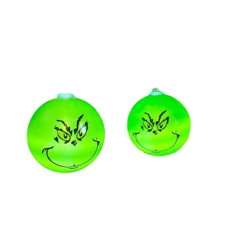 Grinch LED Christmas String Lights - Cartoon Window Decoration