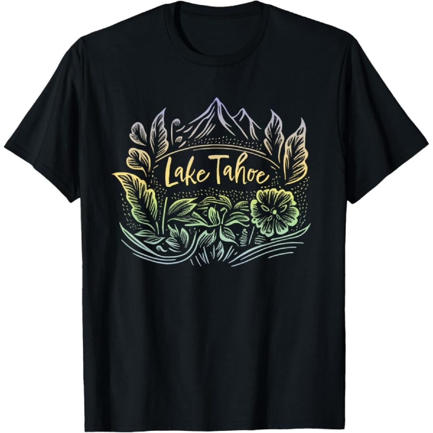 Lake Tahoe California_Nevada Mountain Resort Souvenir T-Shirt S